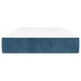 Dark blue velvet pocket spring mattress 100x200x20 cm by vidaXL, Mattresses - Ref: Foro24-347752, Price: 160,48 €, Discount: %
