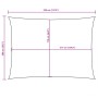 Toldo de vela rectangular tela Oxford color crema 2x3,5 m