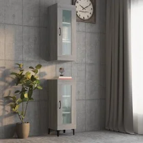 Sonoma gray hanging wall cabinet 34.5x34x90 cm by vidaXL, Sideboards - Ref: Foro24-817448, Price: 51,43 €, Discount: %