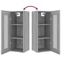 Sonoma grauer hängender Wandschrank 34,5x34x90 cm von vidaXL, Sideboards - Ref: Foro24-817448, Preis: 51,97 €, Rabatt: %
