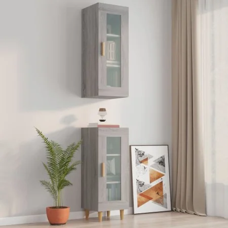 Sonoma grau Hängeschrank 34,5x34x90 cm von vidaXL, Sideboards - Ref: Foro24-817445, Preis: 58,72 €, Rabatt: %