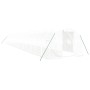 Invernadero con estructura de acero blanco 54 m² 18x3x2 m