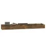 Wall cabinets 2 units smoked oak plywood 102x30x20cm by vidaXL, Shelves and shelves - Ref: Foro24-3115905, Price: 134,87 €, D...