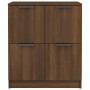 Sideboards 2 Stück braunes Eichensperrholz 60x30x70 cm von vidaXL, Sideboards - Ref: Foro24-3115811, Preis: 124,67 €, Rabatt: %