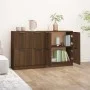 Sideboards 2 pcs brown oak plywood 60x30x70 cm by vidaXL, Sideboards - Ref: Foro24-3115811, Price: 122,57 €, Discount: %