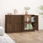 Sideboards 2 Stück braunes Eichensperrholz 60x30x70 cm von vidaXL, Sideboards - Ref: Foro24-3115811, Preis: 124,67 €, Rabatt: %