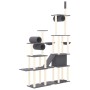Cat scratching post with dark gray sisal posts 279 cm by vidaXL, Cat furniture - Ref: Foro24-171617, Price: 128,36 €, Discoun...
