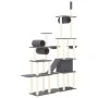 Cat scratching post with dark gray sisal posts 279 cm by vidaXL, Cat furniture - Ref: Foro24-171617, Price: 126,42 €, Discoun...