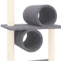 Katzenkratzbaum mit dunkelgrauen Sisalstämmen, 279 cm von vidaXL, Katzenmöbel - Ref: Foro24-171617, Preis: 128,36 €, Rabatt: %