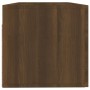 Armario pared madera contrachapada marrón roble 100x36,5x35 cm