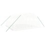 Invernadero con estructura de acero blanco 16 m² 4x4x2 m