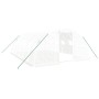 Invernadero con estructura de acero blanco 24 m² 6x4x2 m
