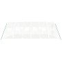 Invernadero con estructura de acero blanco 24 m² 6x4x2 m