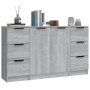Sideboards 3 Stück Sonoma graues Sperrholz von vidaXL, Sideboards - Ref: Foro24-3115842, Preis: 149,01 €, Rabatt: %