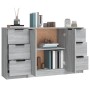 Sideboards 3 Stück Sonoma graues Sperrholz von vidaXL, Sideboards - Ref: Foro24-3115842, Preis: 149,01 €, Rabatt: %
