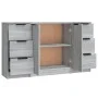 Sideboards 3 Stück Sonoma graues Sperrholz von vidaXL, Sideboards - Ref: Foro24-3115842, Preis: 154,30 €, Rabatt: %
