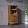 Aparador madera contrachapada roble ahumado 34,5x34x90 cm de vidaXL, Aparadores - Ref: Foro24-817417, Precio: 53,94 €, Descue...