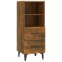 Aparador madera contrachapada roble ahumado 34,5x34x90 cm de vidaXL, Aparadores - Ref: Foro24-817417, Precio: 53,94 €, Descue...