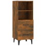 Sideboard aus geräuchertem Eichensperrholz, 34,5 x 34 x 90 cm von vidaXL, Sideboards - Ref: Foro24-817417, Preis: 54,56 €, Ra...
