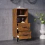Aparador madera contrachapada roble ahumado 34,5x34x90 cm de vidaXL, Aparadores - Ref: Foro24-817417, Precio: 53,94 €, Descue...