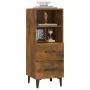 Aparador madera contrachapada roble ahumado 34,5x34x90 cm de vidaXL, Aparadores - Ref: Foro24-817417, Precio: 53,94 €, Descue...