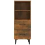 Aparador madera contrachapada roble ahumado 34,5x34x90 cm de vidaXL, Aparadores - Ref: Foro24-817417, Precio: 53,94 €, Descue...