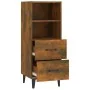 Aparador madera contrachapada roble ahumado 34,5x34x90 cm de vidaXL, Aparadores - Ref: Foro24-817417, Precio: 53,94 €, Descue...