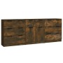 3-teiliges Sideboard aus geräucherter Eiche und Sperrholz von vidaXL, Sideboards - Ref: Foro24-3115801, Preis: 236,22 €, Raba...