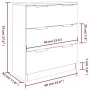 3-piece plywood sideboard in smoked oak color by vidaXL, Sideboards - Ref: Foro24-3115801, Price: 227,29 €, Discount: %