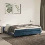 Dunkelblaue Taschenfederkernmatratze aus Samt, 160 x 200 x 20 cm von vidaXL, Matratzen - Ref: Foro24-347832, Preis: 232,16 €,...