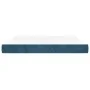 Colchón muelles ensacados terciopelo azul oscuro 160x200x20 cm de vidaXL, Colchones - Ref: Foro24-347832, Precio: 232,15 €, D...
