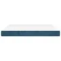 Colchón muelles ensacados terciopelo azul oscuro 160x200x20 cm de vidaXL, Colchones - Ref: Foro24-347832, Precio: 232,15 €, D...