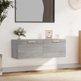 Sonoma grau Sperrholz-Hängeschrank 100x36,5x35 cm von vidaXL, Schließfächer und Lagerschränke - Ref: Foro24-817610, Preis: 57...