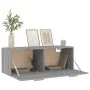 Armario pared madera contrachapada gris Sonoma 100x36,5x35 cm de vidaXL, Taquillas y armarios de almacenamiento - Ref: Foro24...