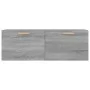 Armario pared madera contrachapada gris Sonoma 100x36,5x35 cm de vidaXL, Taquillas y armarios de almacenamiento - Ref: Foro24...