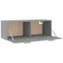 Sonoma grau Sperrholz-Hängeschrank 100x36,5x35 cm von vidaXL, Schließfächer und Lagerschränke - Ref: Foro24-817610, Preis: 54...