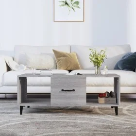 Sonoma-Couchtisch aus grauem Sperrholz, 102 x 50 x 40 cm von vidaXL, Couchtisch - Ref: Foro24-817529, Preis: 48,98 €, Rabatt: %