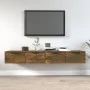 Räuchereiche Sperrholz-Hängeschränke 2 Stück 68x30x20 cm von vidaXL, Regale und Regale - Ref: Foro24-3115897, Preis: 86,42 €,...