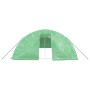 Invernadero con estructura de acero verde 60 m² 12x5x2,3 m