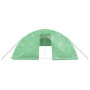 Invernadero con estructura de acero verde 90 m² 18x5x2,3 m