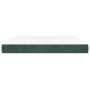Colchón muelles ensacados terciopelo verde oscuro 180x200x20 cm de vidaXL, Colchones - Ref: Foro24-347851, Precio: 276,12 €, ...