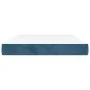 Colchón muelles ensacados terciopelo azul oscuro 140x200x20 cm de vidaXL, Colchones - Ref: Foro24-347812, Precio: 198,67 €, D...
