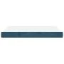 Colchón muelles ensacados terciopelo azul oscuro 140x200x20 cm de vidaXL, Colchones - Ref: Foro24-347812, Precio: 198,67 €, D...