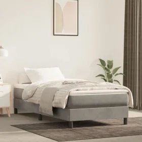 Light gray velvet pocket spring mattress 80x200x20 cm by vidaXL, Mattresses - Ref: Foro24-347688, Price: 124,99 €, Discount: %