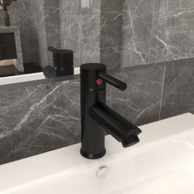 Grifo para lavabo de baño acabado negro 130x176 mm