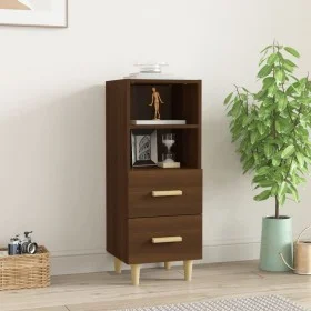 Sideboard aus braunem Eichensperrholz, 34,5 x 34 x 90 cm von vidaXL, Sideboards - Ref: Foro24-817416, Preis: 48,23 €, Rabatt: %