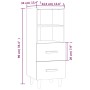 Sideboard aus braunem Eichensperrholz, 34,5 x 34 x 90 cm von vidaXL, Sideboards - Ref: Foro24-817416, Preis: 48,70 €, Rabatt: %