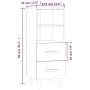 Sideboard aus braunem Eichensperrholz, 34,5 x 34 x 90 cm von vidaXL, Sideboards - Ref: Foro24-817416, Preis: 48,23 €, Rabatt: %