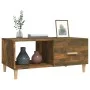 Couchtisch aus geräuchertem Eichensperrholz, 89,5 x 50 x 40 cm von vidaXL, Couchtisch - Ref: Foro24-817513, Preis: 48,35 €, R...