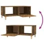 Couchtisch aus geräuchertem Eichensperrholz, 89,5 x 50 x 40 cm von vidaXL, Couchtisch - Ref: Foro24-817513, Preis: 48,35 €, R...